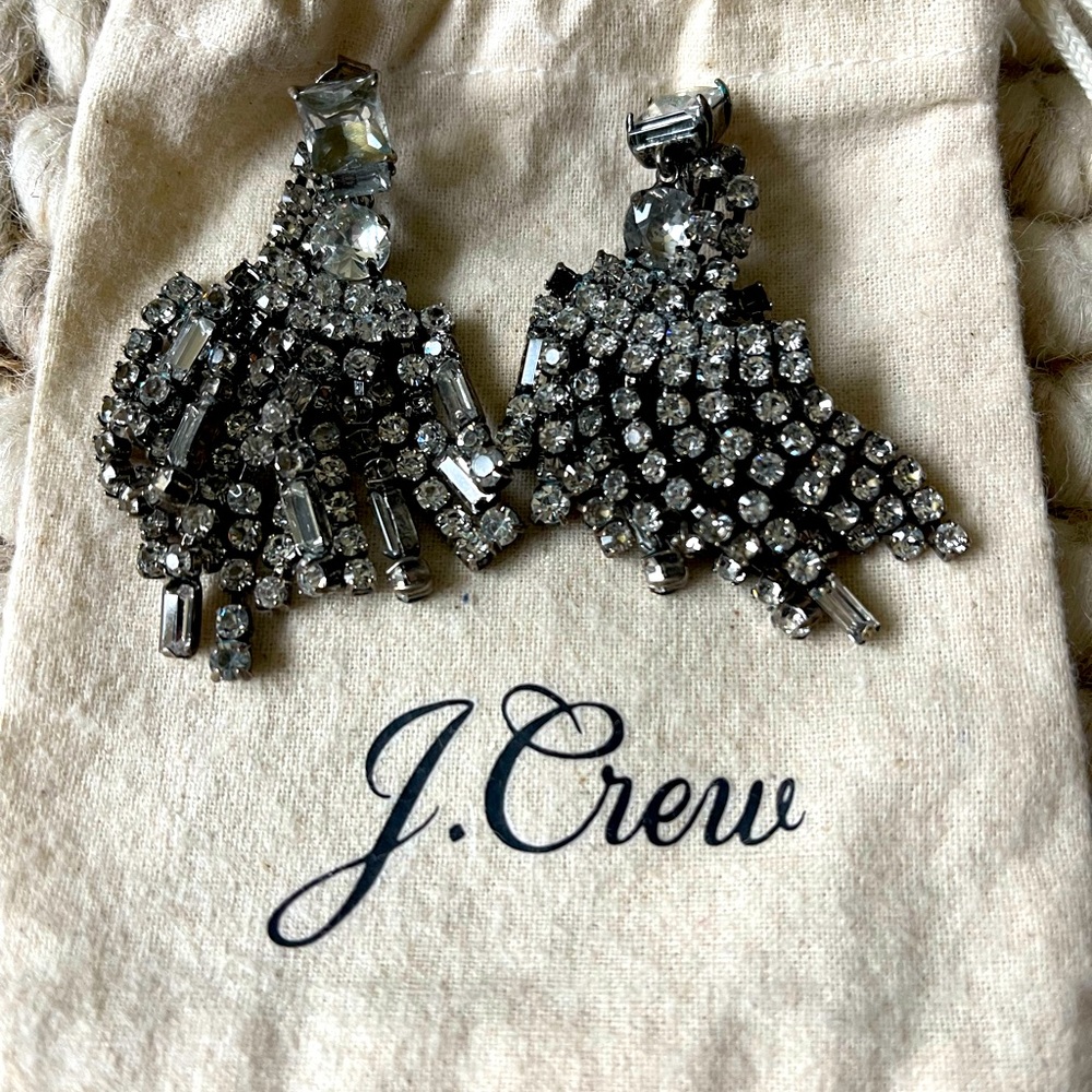 JCrew Rhinestone Formal Earrings